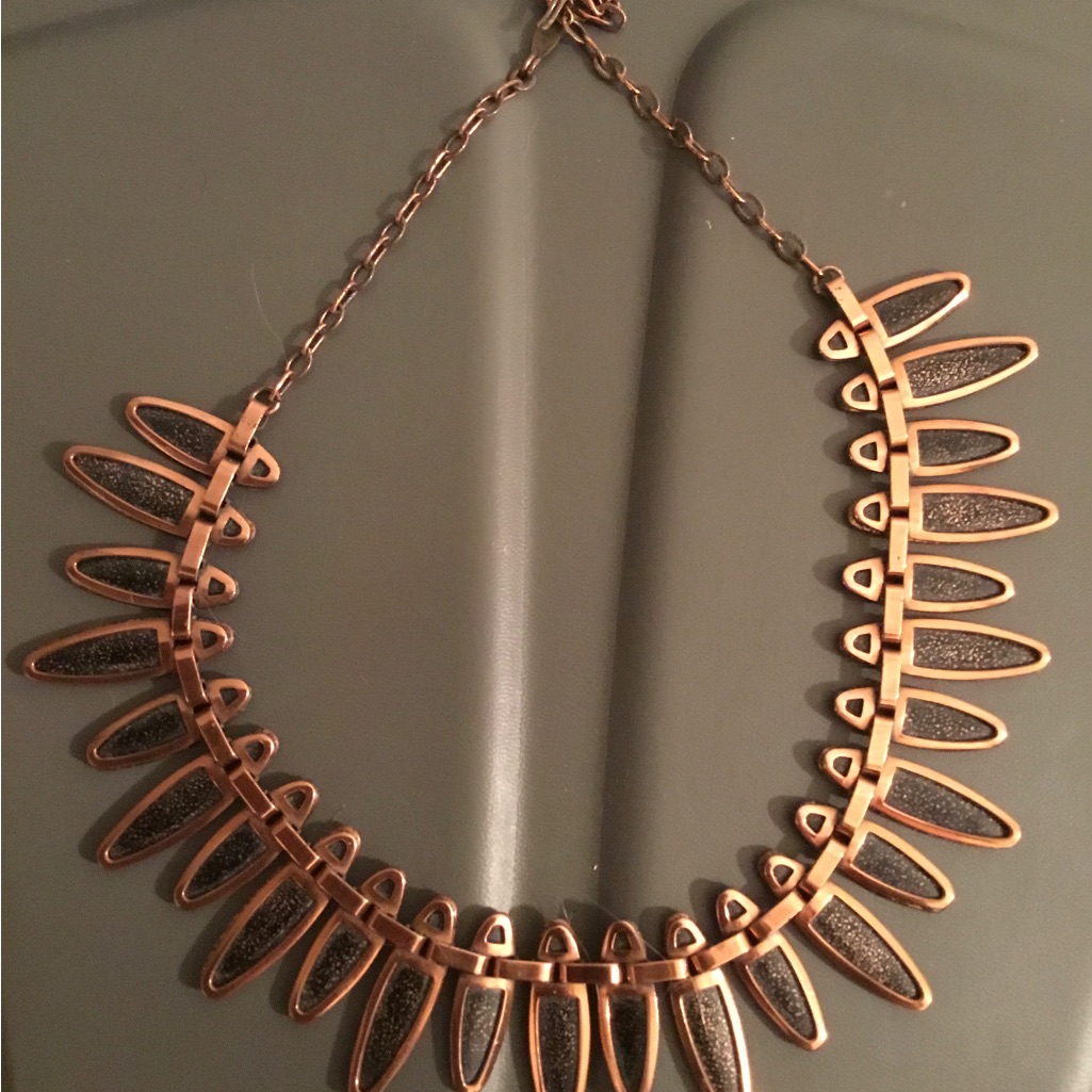 Matisse Copper & Enamel Necklace & Earrings - Mid-Century